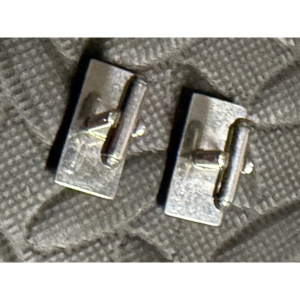 Cufflinks Mens Silver Frank Nameplate Personalized Cuff Links‎ Name Initial Gift